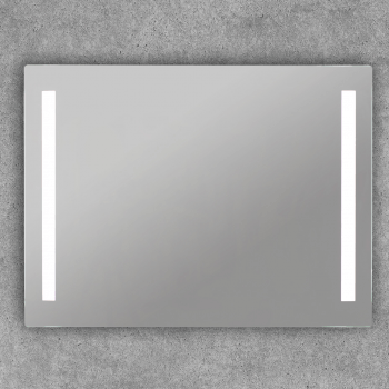 Espejo de baño con luz LED Millenium antivaho 80x80 cm